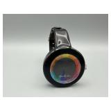 Tian Harlan Rainbow Dial Wristwatch - Black Case & Leather Strap (Untested)