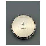Christofle Laque de Chine Round Box - France - Lacquered Metal with Lattice Lid