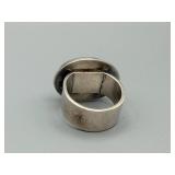 JLW 925 Sterling Silver Ring - Honey-Brown Oval Cabochon