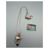 Hamsa Hand Necklace with Eye Charm - 20in Chain, Gold-Tone