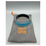 Alexis Bittar Turquoise Lucite Hinged Bracelet