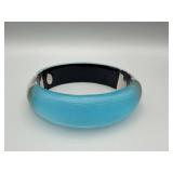 Alexis Bittar Turquoise Lucite Hinged Bracelet