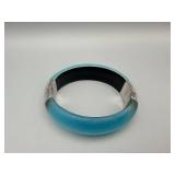 Alexis Bittar Turquoise Lucite Hinged Bracelet