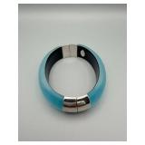 Alexis Bittar Turquoise Lucite Hinged Bracelet