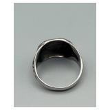 US Shield Signet Ring - United States Motif - Not Sterling or Gold