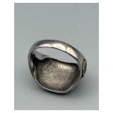 US Shield Signet Ring - United States Motif - Not Sterling or Gold