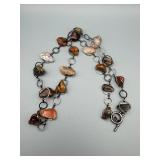 Gemstone Necklace - 24 in Length - Mixed Cabochon Stones
