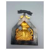 FCB Knight Shield Medal with Eagle Crest and Crossed Axes