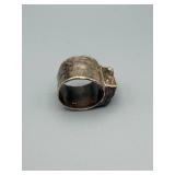 925 Sterling Silver Ring with Black Onyx Stone