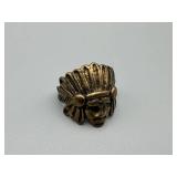 Bronze Tone Indian Ring - Vintage Style Band