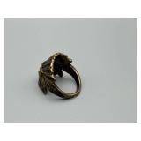 Bronze Tone Indian Ring - Vintage Style Band