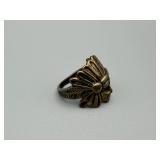 Bronze Tone Indian Ring - Vintage Style Band