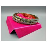 Betsey Johnson Bangle Set - Gold-Tone & Glitter Bangles