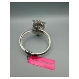 Betsey Johnson Butterfly Crystal Bracelet Emerald Green Center Stone