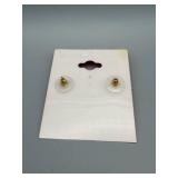 Betsey Johnson Bee Earrings - Gold Tone with Purple Wings and Red Eyes