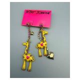 Betsey Johnson Giraffe Earrings