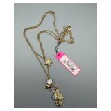 Betsey Johnson Seahorse Necklace - Blue Star Charm & Starfish Accent
