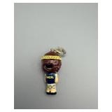 Gwen Stefani ANGEL Charm Pendant - Hand-Painted Resin Schoolgirl with Rhinestone Headband