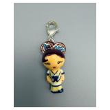 Gwen Stefani Geisha Doll Charm Keychain with Lobster Clasp