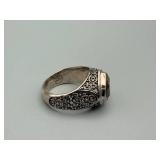 Sara Blaine Ring - Labradorite Gemstone, Intricate Filigree Silver