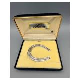 Anson Horseshoe-Shaped Silver Jewelry Piece in Original Box