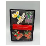 Milwaukee Bucks Patch Collection in Display Tin - 40th Anniversary Logos Set
