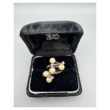 Crown Jewel Pearl Ring Set (Lot of 3) - Silver Tone with Cream Pearls & Crystals