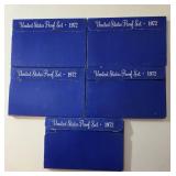 5 - 1972 US Proof Sets
