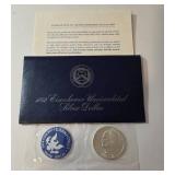 1972 Eisenhower "Ike" Dollar - Blue Label - 40% Silver