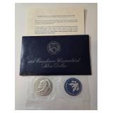 1974 Eisenhower "Ike" Dollar - Blue Label - 40% Silver