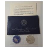 1974 Eisenhower "Ike" Dollar - Blue Label - 40% Silver