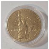 1776-1976 American Revolution.  We the People Coin.  Gold Plated.