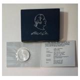 1732-1982 George Washington Silver Commemorative Half Dollar Coin. Recognition of George Washington 250th Anniversary of his birth. - COA