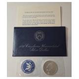 1972 Eisenhower "Ike" Dollar - Blue Label - 40% Silver