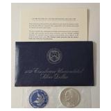 1972 Eisenhower "Ike" Dollar - Blue Label - 40% Silver
