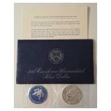 1974 Eisenhower "Ike" Dollar - Blue Label - 40% Silver