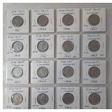 1930 - 1965 Five Cent Canadian - 45 Coins