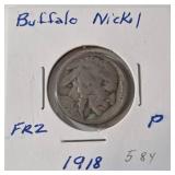 1918P Buffalo / Indian Head Nickel