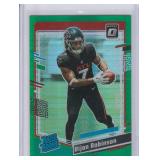 2023 Bijan Robinson Donruss Optic Green Hyper RC