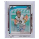 2024 Luke McCaffrey Clearly Donruss Auto RC