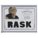 2013-14 Tuukka Rask National Treasures Game Worn Materials #12/99