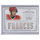 2013-14 Ron Francis National Treasures Game Worn Materials #76/99