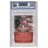 2020 CeeDee Lamb RC Leaf Draft Gold All-American #66 - CCG 9.5