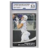 2017 Christian McCaffrey RC Leaf Limited Edition #01 - CCG 9.5