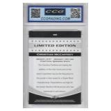 2017 Christian McCaffrey RC Leaf Limited Edition #01 - CCG 9.5