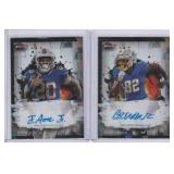 2024 Topps Finest Brenden Rice #RFA-BR, Frank Gore Jr. #RFA-FG Rookie Autos
