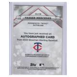 2023 Yasser Mercedes Bowman Sterling Prospect Auto #42/125