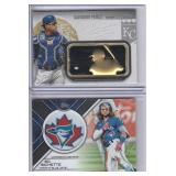 2019 Salvador Perez Logo Patch, 2023 Bo Bichette Topps Patchwork