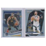 Stephen Curry - 2023-24 Donruss Optic #198, 2024-25 Panini Prizm #134
