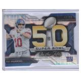 2015 Eli Manning Topps Chrome Die-Cut #49/50